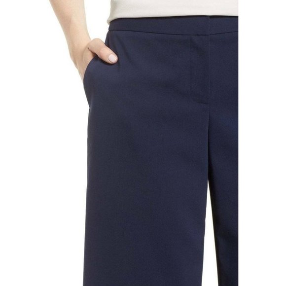 Emerson Rose Wide Leg Crop Pants Navy Blue 8 NEW - Picture 4 of 5